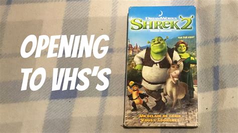 Opening To Shrek 2 2004 Vhs French Canadian Copy Youtube