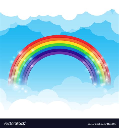 Rainbow With Clouds Svg File Best Free Fonts Befonts