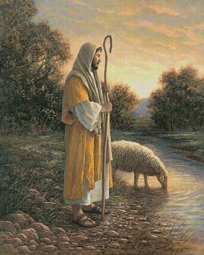 Free printable cross stitch sayings and samplers. Jesus and Sheep (Large) Cross Stitch Pattern religious
