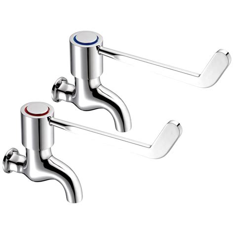 Deva Lever Action Chrome 6 Bathroom Bib Taps Dlv095 Basin Taps From