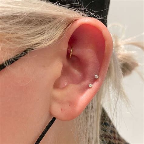 Midi Helix Snakebite Piercing Earings Piercings Pretty Ear Piercings