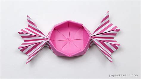 Round Origami Candy Box Instructions Paper Kawaii
