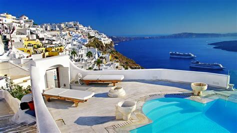 Tourism From Here Place Must Visit Santorini Greece