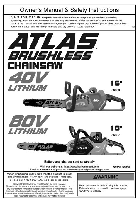 Atlas 56938 Owners Manual And Safety Instructions Pdf Download Manualslib