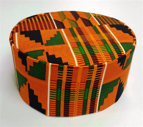 African Kente Hat Kufi 100 Cottonall Sizes Free Shipping