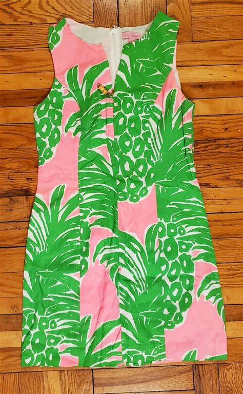 Lilly Pulitzer Mila Pink Pout Flamenco Shift Dress Sz Gem