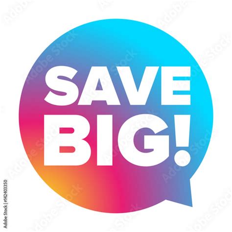Save Big Vector Label Stock Image And Royalty Free Vector Files On