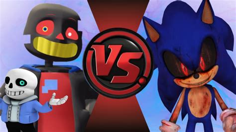 Errorsans Vs Sonicexe Undertale Vs Creepypasta Cartoon Fight Club