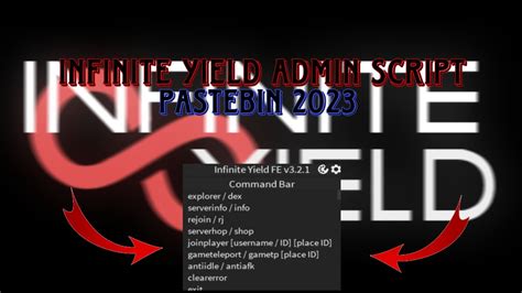 Infinite Yield Andmin Script Pastebin 2023 YouTube