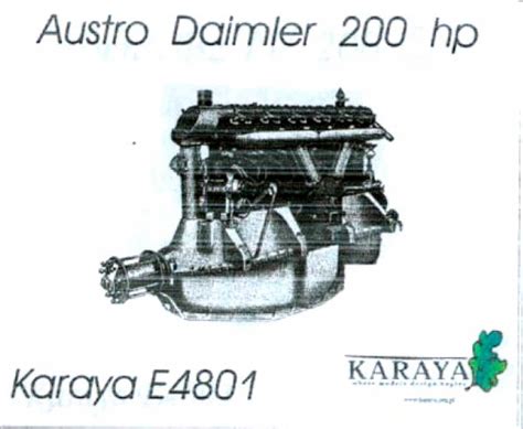 Austro Daimler 200 Hp Engine KARAYA E4801