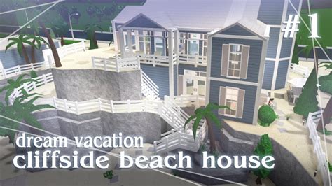 Cliffside Beach House Bloxburg Speed Build Part 12 Youtube