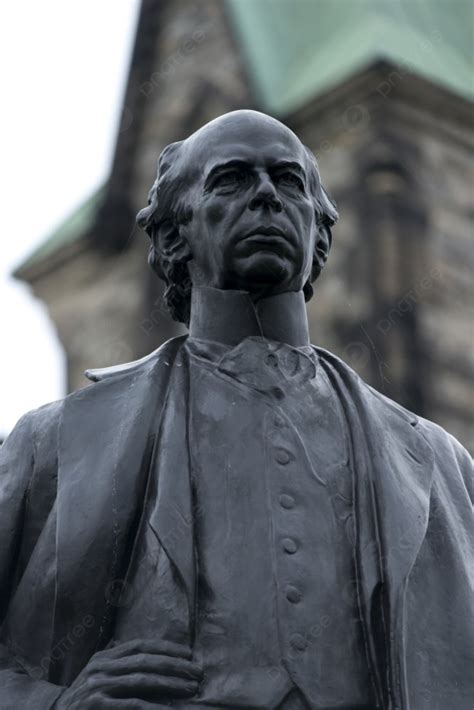 Low Angle View Of Statue Of Wilfrid Laurier Background Sculpture
