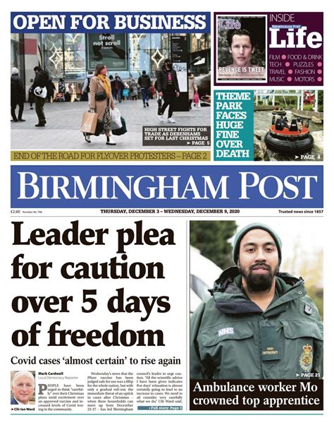 Birmingham Post December 03 2020 Magazine Get Your Digital Subscription