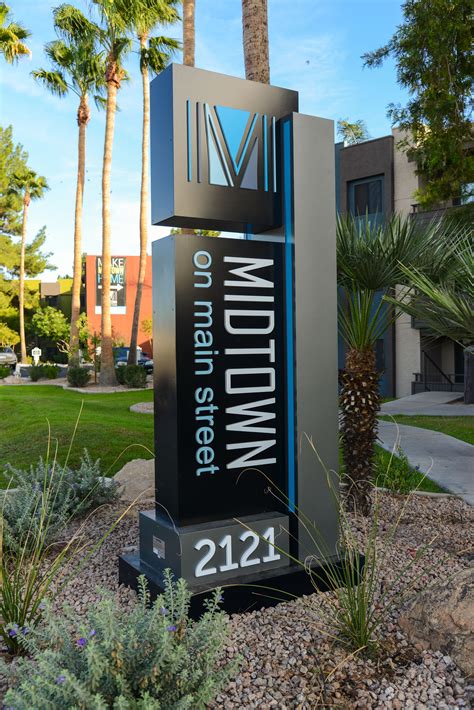 Midtown On Main Denyse Signs Monument Signage Entrance Signage