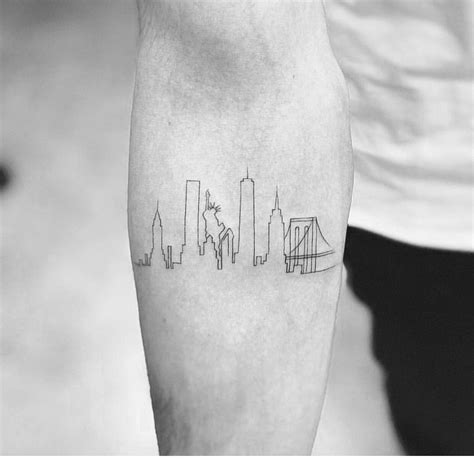 Pin By Jordana Roman On Tattoos Nyc Tattoo Skyline Tattoo New York