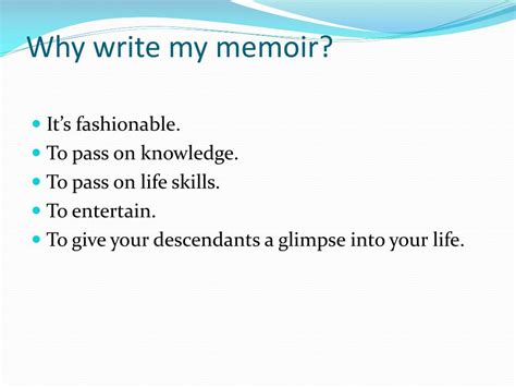 Ppt Writing Memoir Powerpoint Presentation Free Download Id2091903