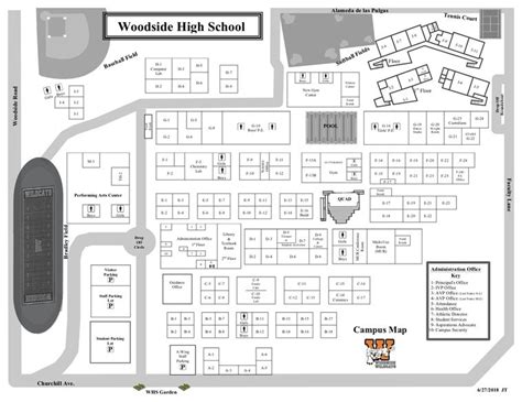Woodside High School Campus Map
