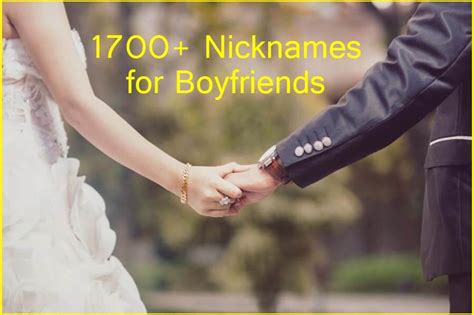 Everyone out there knows the importance of relationships around them and especially when it comes to love life then you can clearly imagine the importance of your boyfriend, spouse or life partner! List of 1700+ Cute and Funny Names to call your boyfriend ...