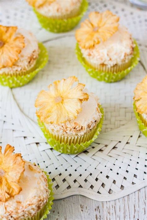 Pineapple Coconut Cupcakes Pina Colada Cupcakes Recipe Pina Colada Cupcakes Pineapple