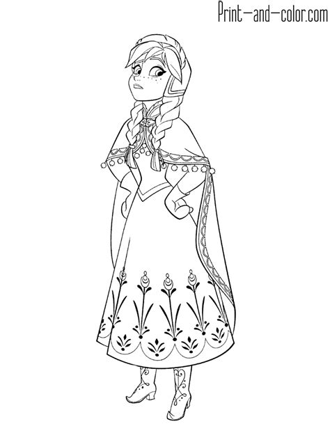 Anna Frozen 2 Coloring Pages