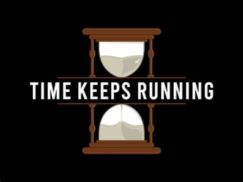 Time Keeps Running Quotes T Shirt Design Graphic Vector Illustration