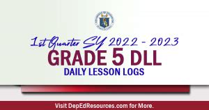 Daily Lesson Log Grade 5 DepEd Resources