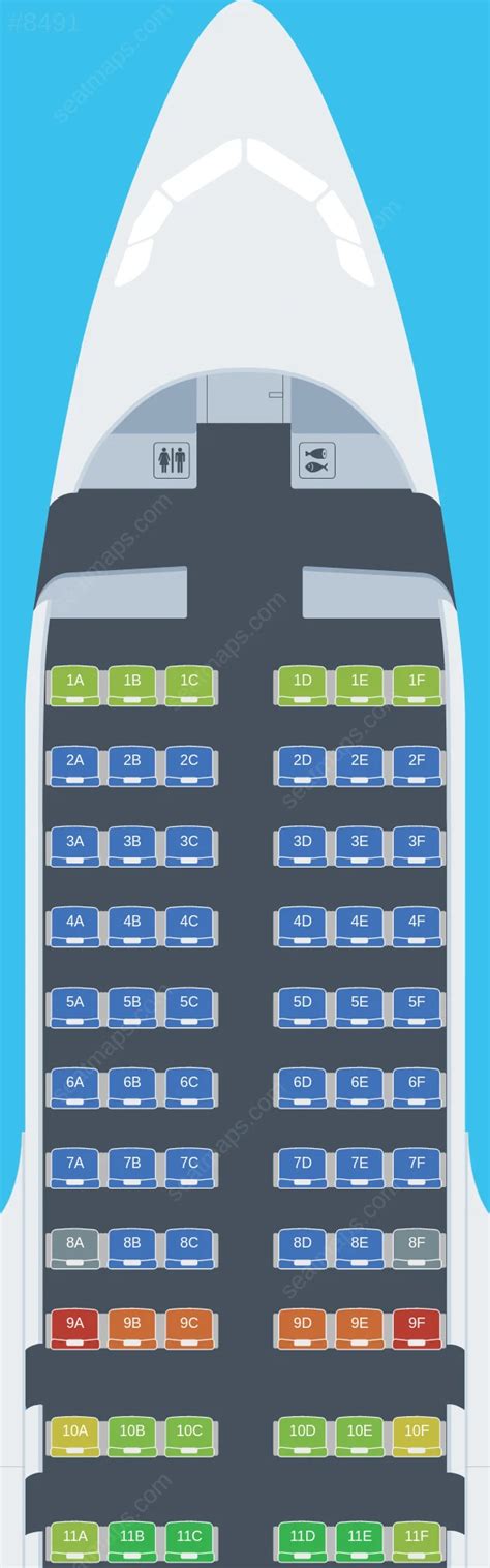 Seat Map Ratings Of Easyjet Europe Airbus A319