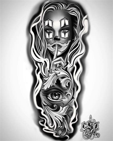 Best Chicano Art Tattoo Designs Free Download Typography Art Ideas