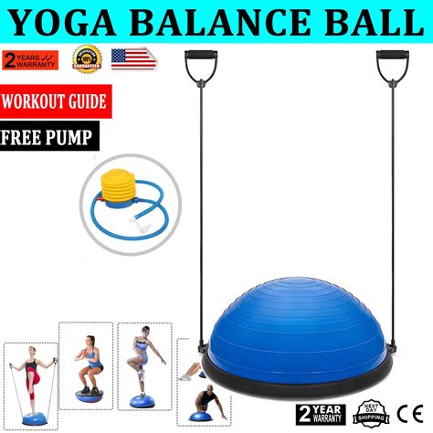 ️ 23 Yoga Ball Balance Trainer Yoga Fitness Strength Exercise Workout Wpump Strength Workout