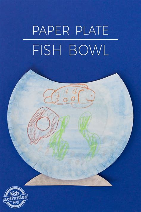 Adorable Paper Plate Fishbowl Craft For Kids