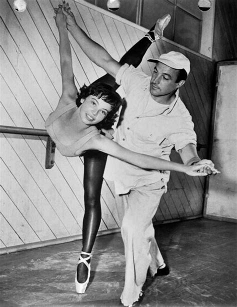 Leslie Caron And Gene Kelly Rehearsing For An American In Paris 1951 Hollywood Icons