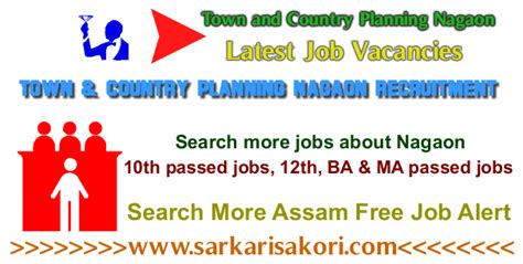 Town And Country Planning Nagaon Recruitment 2017 Jr Asstt