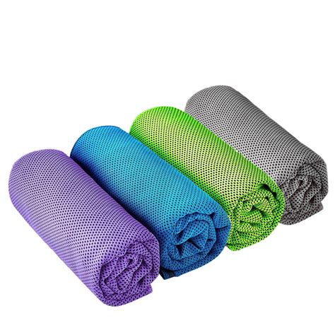 4pcs Instant Cooling Towel Reusable Chill Cool Sports Yoga Running