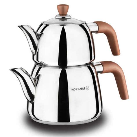 Turkish Teapot Stainless Steel Vita Korkmaz Online Turkish Shopping
