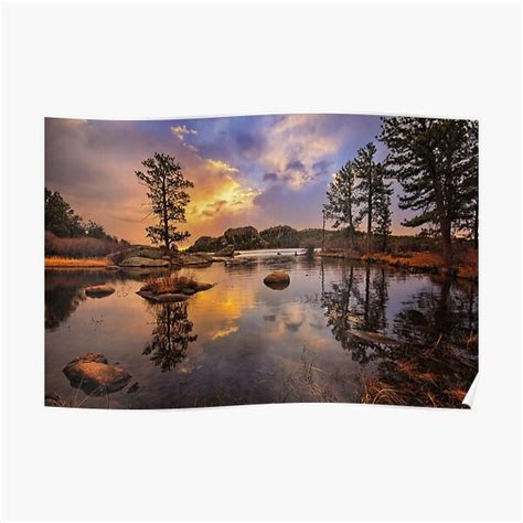 Lake Dowdy Sunrise Poster For Sale By Johnnygomez Redbubble
