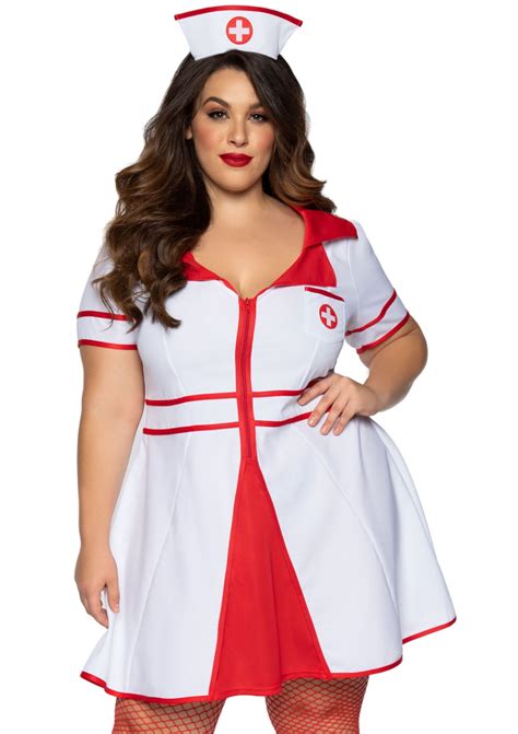 Leg Avenue Women S Plus Hospital Honey Nurse Costume Walmart Com