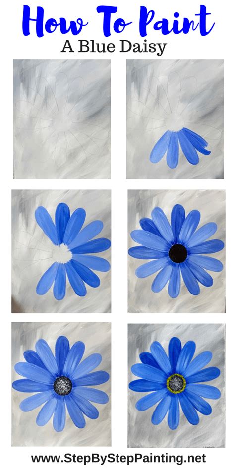 Flower Painting Step By Step Painting Tutorial For Beginners