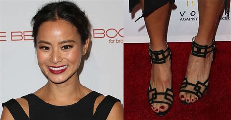 Jamie Chung Displays Sexy Feet At Brain Cancer Beauty Book Launch