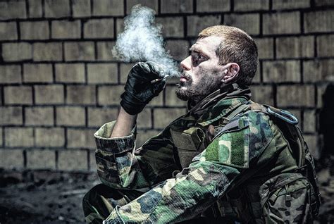 Special Forces Soldier Smoking Photograph By Oleg Zabielin Pixels