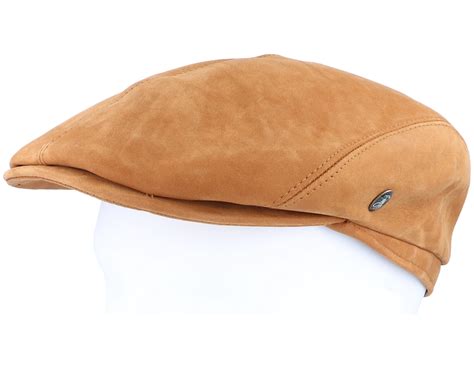 M22 Suede Leather Brown Flat Cap City Sport Caps