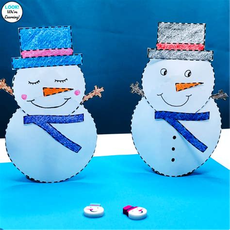 Easy Toilet Paper Roll Snowman Craft For Kids Look Were Learning