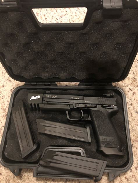 Sold Kwa Handk Usp 45 With Match Compensator 3 Mags N Case Hopup Airsoft