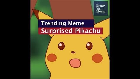 Know Your Meme 101 Surprised Pikachu Youtube