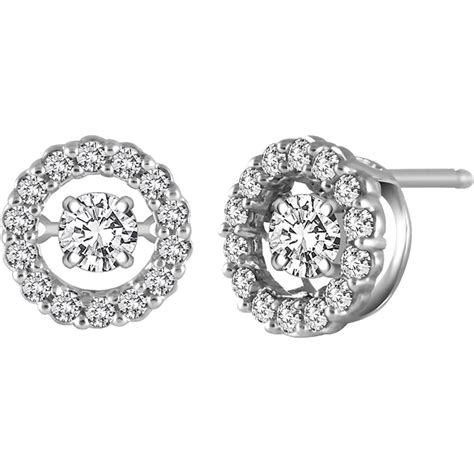 Match your hoops with simple, delicate jewelry to complete the look. 14k White Gold 5/8 Ctw Dancing Diamonds Earrings | Diamond ...