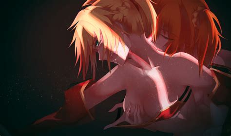 Fujimaru Ritsuka Mordred And Mordred Fate And 1 More Drawn By
