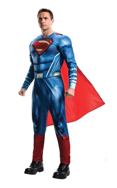 Justice League Superman Deluxe Menas Fancy Dress Costume Fancy Dress Costume