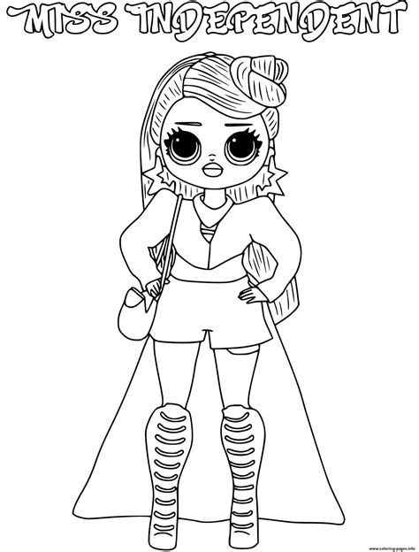 Miss Independent Lol Omg Coloring Pages Printable