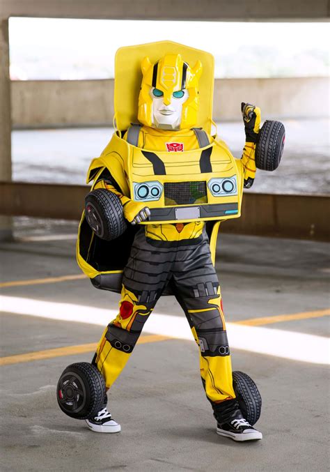 Converting Bumblebee Transformers Costume For Kids