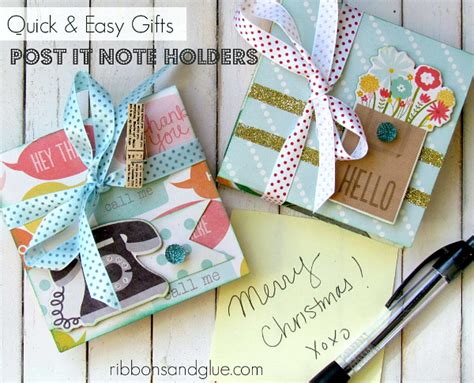 Now i feel the importance of writing down notes every now and then just to make. DIY Post It Note Holders - Ribbons & Glue