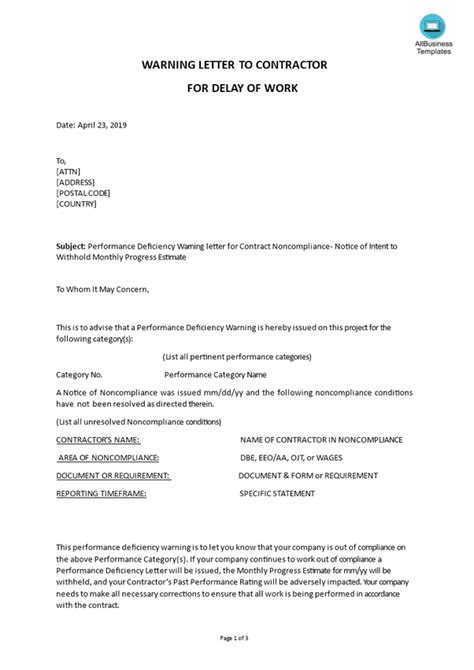 Sample letter for delay in project completion. How to write a letter to a contractor related to ...